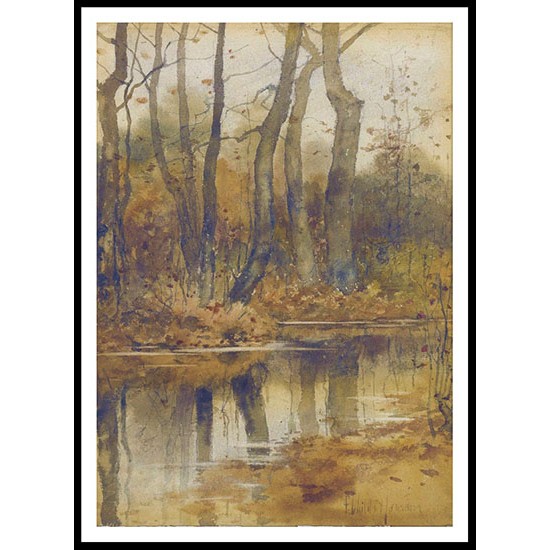 Stream in the Woods, A New Print Of a Frederick Childe Hassam Painting