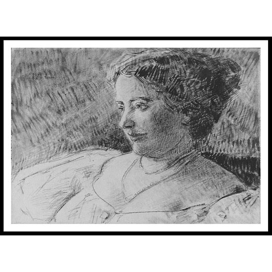 Study for Portrait of Mrs. Anna E. Little 1925, A New Print Of a Frederick Childe Hassam Painting