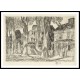 Sunlight Village Street 1925, A New Print Of a Frederick Childe Hassam Painting