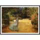 The Artist's Wife in a Garden Villiers le Bel 1889, A New Print Of a Frederick Childe Hassam Painting