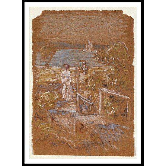 The Boat Landing 1906, A New Print Of a Frederick Childe Hassam Painting