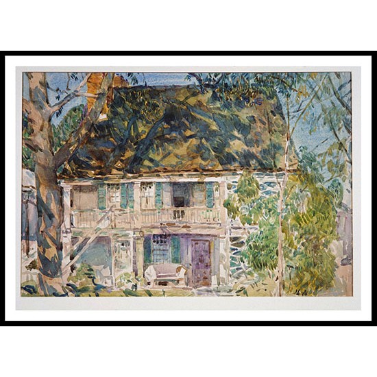 The Brush House 1916, A New Print Of a Frederick Childe Hassam Painting