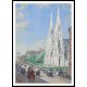 The Cathedral and Fifth Avenue in June 1893, A New Print Of a Frederick Childe Hassam Painting