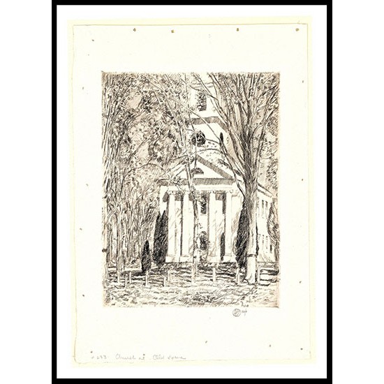 The Church at Old Lyme 1924, A New Print Of a Frederick Childe Hassam Painting