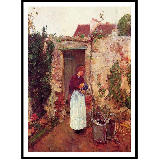 The Garden Door 1888, A New Print Of a Frederick Childe Hassam Painting