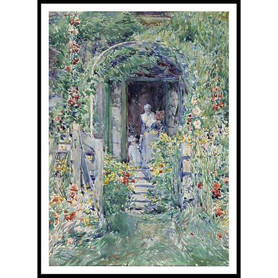 The Garden in Its Glory 1892, A New Print Of a Frederick Childe Hassam Painting