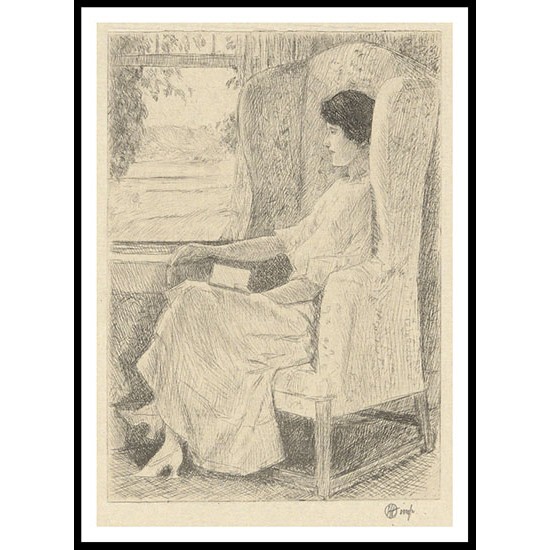 The Georgian Chair, A New Print Of a Frederick Childe Hassam Painting