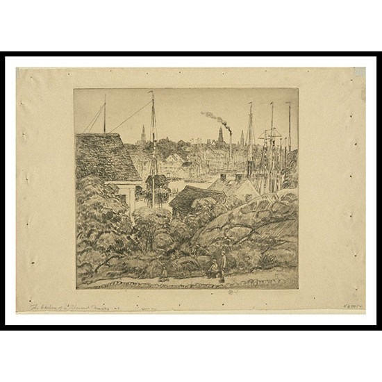 The Harbor of a Thousand Masts 1922, A New Print Of a Frederick Childe Hassam Painting