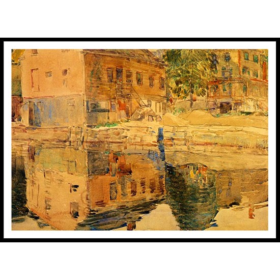 The Mirror Cos Cob Connecticut, A New Print Of a Frederick Childe Hassam Painting