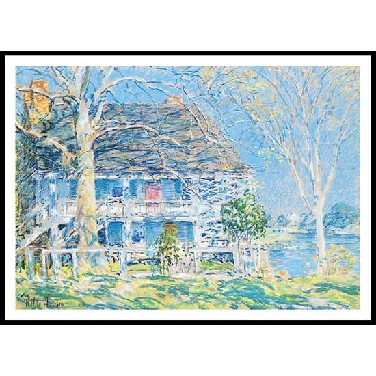 The Old Brush House Cos Cob 1902, A New Print Of a Frederick Childe Hassam Painting