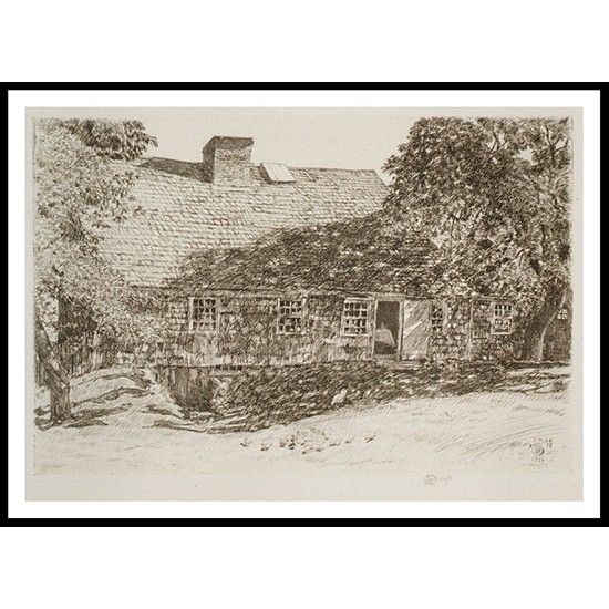 The Old Mulford House (Easthampton) 1926, A New Print Of a Frederick Childe Hassam Painting