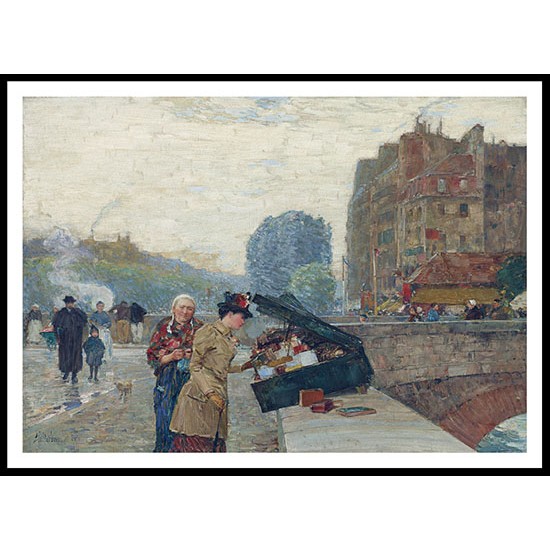 The Quay of St. Michel 1888, A New Print Of a Frederick Childe Hassam Painting