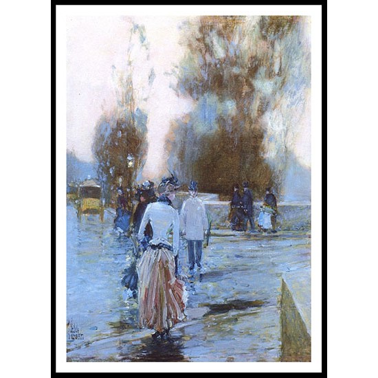 The Quay ofTuileries 1888 89, A New Print Of a Frederick Childe Hassam Painting