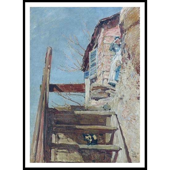 The Stairs 1888, A New Print Of a Frederick Childe Hassam Painting