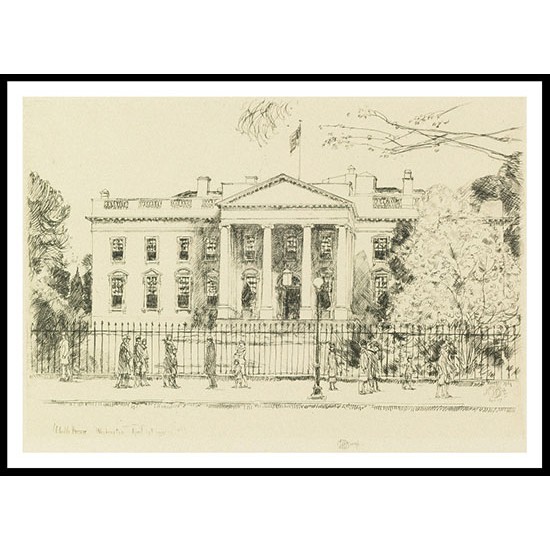 The White House No. 2 1925, A New Print Of a Frederick Childe Hassam Painting