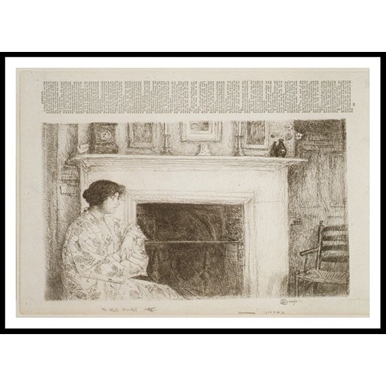 The White Mantel (Holley House Cos Cob) 1915, A New Print Of a Frederick Childe Hassam Painting