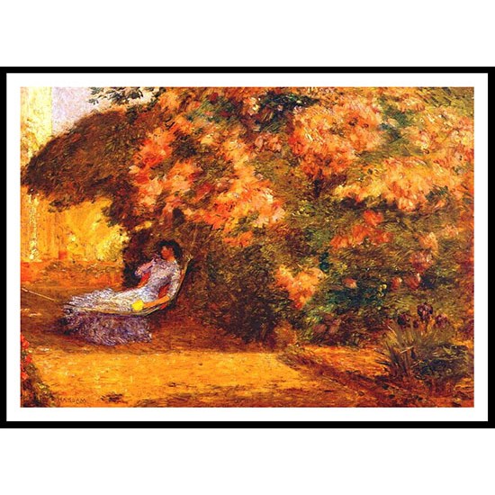 Under the Lilacs 1887 89, A New Print Of a Frederick Childe Hassam Painting