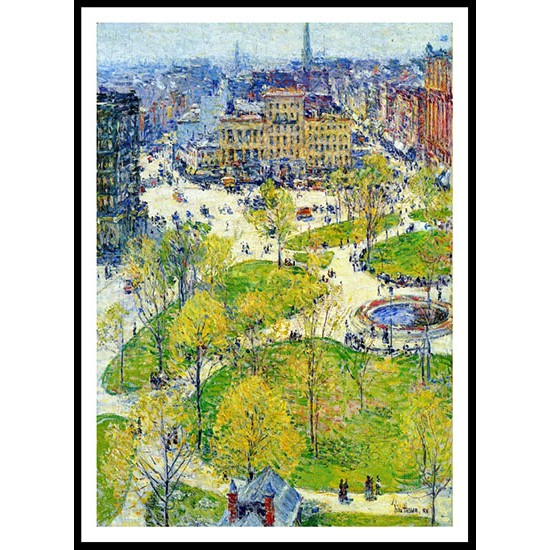 Union Square in Spring 1896, A New Print Of a Frederick Childe Hassam Painting