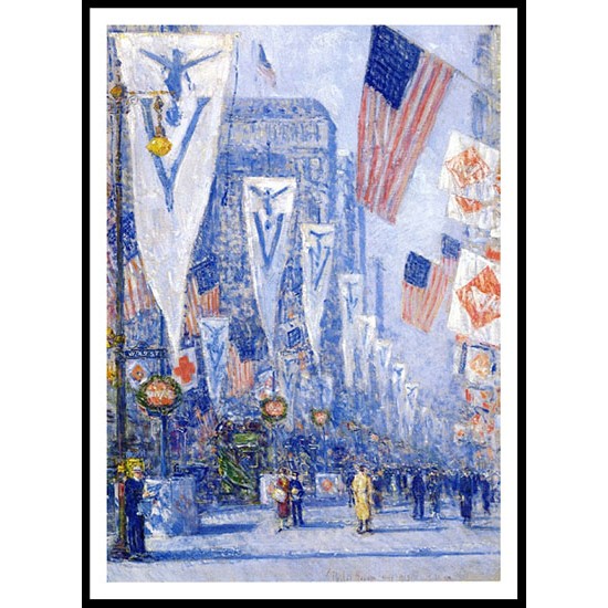 Victory Day May 1919, A New Print Of a Frederick Childe Hassam Painting