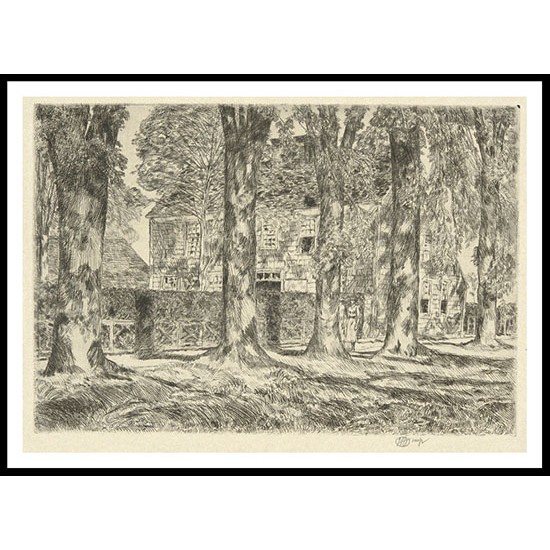 Village Elms 1923, A New Print Of a Frederick Childe Hassam Painting