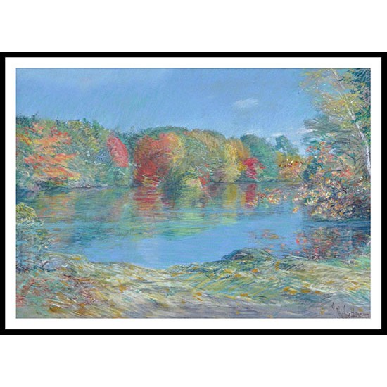 Walden Pond, A New Print Of a Frederick Childe Hassam Painting