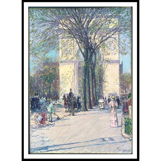 Washington Arch Spring 1893, A New Print Of a Frederick Childe Hassam Painting