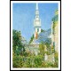 White Church at Newport (aka Church in a New England Village) 1901, A New Print Of a Frederick Childe Hassam Painting