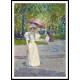 Woman with a Parasol in a Park 1891, A New Print Of a Frederick Childe Hassam Painting