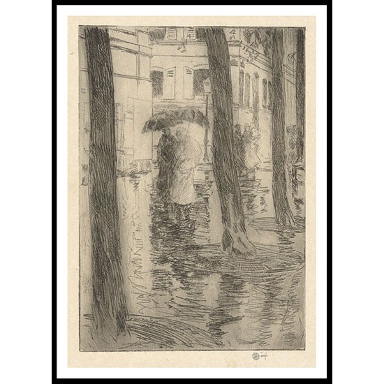 Zola's House Paris 1887, A New Print Of a Frederick Childe Hassam Painting