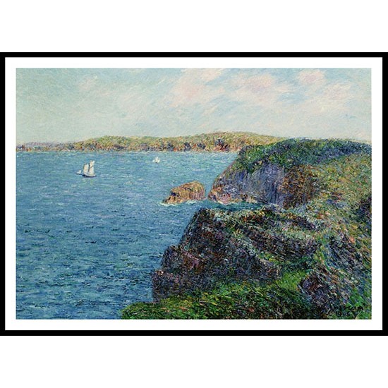 A Cove at Sevignies Cap Frehel 1906, A New Print Of a Gustave Loiseau Painting