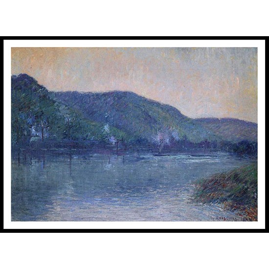 Boats on the Seine at Oissel 1909, A New Print Of a Gustave Loiseau Painting