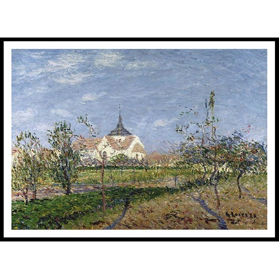 Church of Notre Dame at Vaudreuil 01, A New Print Of a Gustave Loiseau Painting