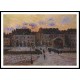 Fish Market at the Port of Dieppe Evening 1903, A New Print Of a Gustave Loiseau Painting