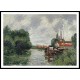 Fishing Boats on the Oise 1910, A New Print Of a Gustave Loiseau Painting