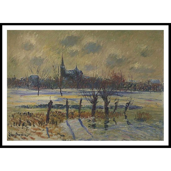 Flood at Nantes 1909, A New Print Of a Gustave Loiseau Painting