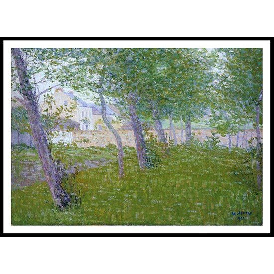 Garden near the House 1898, A New Print Of a Gustave Loiseau Painting