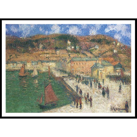 Grand Quay Fecamp, A New Print Of a Gustave Loiseau Painting