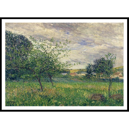 Hedouville Grey Weather 1897, A New Print Of a Gustave Loiseau Painting