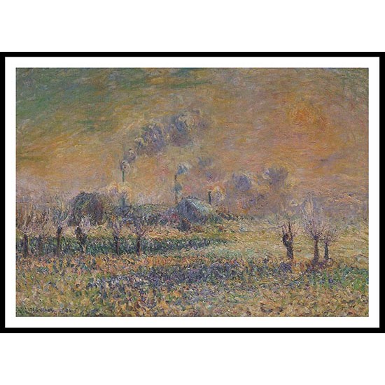 Hoarfrost near Pontoise 1906, A New Print Of a Gustave Loiseau Painting