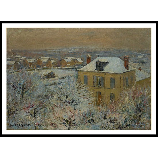 House in Winter 1911, A New Print Of a Gustave Loiseau Painting