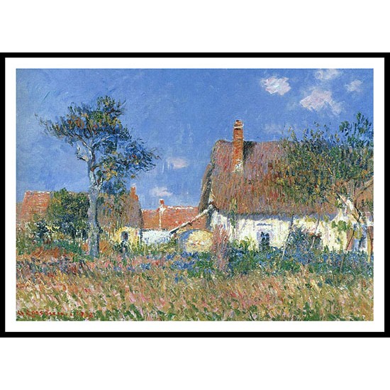 Houses in Normandy 1913, A New Print Of a Gustave Loiseau Painting