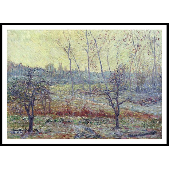 Landscape in Winter with Fog 1897, A New Print Of a Gustave Loiseau Painting