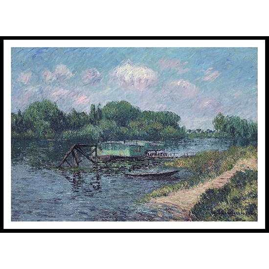 Laundry on the Seine at Herblay 1906, A New Print Of a Gustave Loiseau Painting