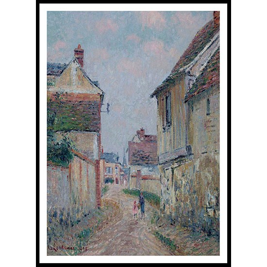 Mother and Child on the Street at Pontoise 1915, A New Print Of a Gustave Loiseau Painting