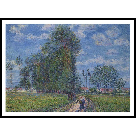 Path near Saint Cyr du Vaudreuil 1900, A New Print Of a Gustave Loiseau Painting