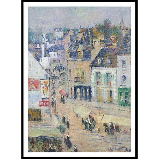 Pont Aven Grey Weather 1923, A New Print Of a Gustave Loiseau Painting