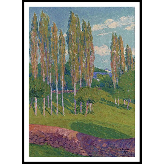 Poplars in Spring, A New Print Of a Gustave Loiseau Painting