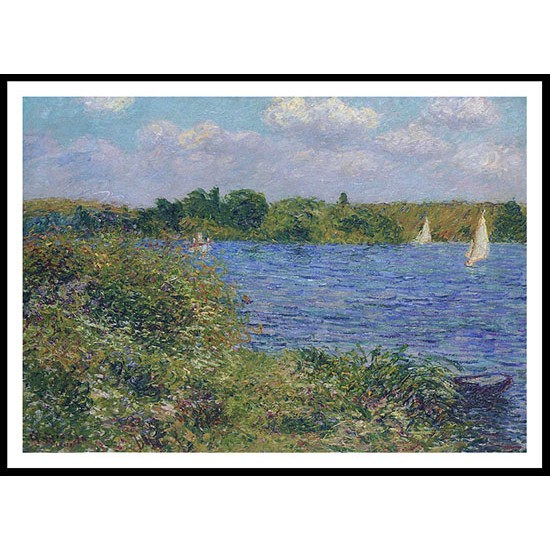 Port Joie on the Seine 1889, A New Print Of a Gustave Loiseau Painting