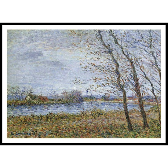 Port Pinche at the Turn of the Seine 1900, A New Print Of a Gustave Loiseau Painting