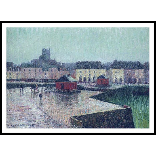 Port at Dieppe 1909, A New Print Of a Gustave Loiseau Painting